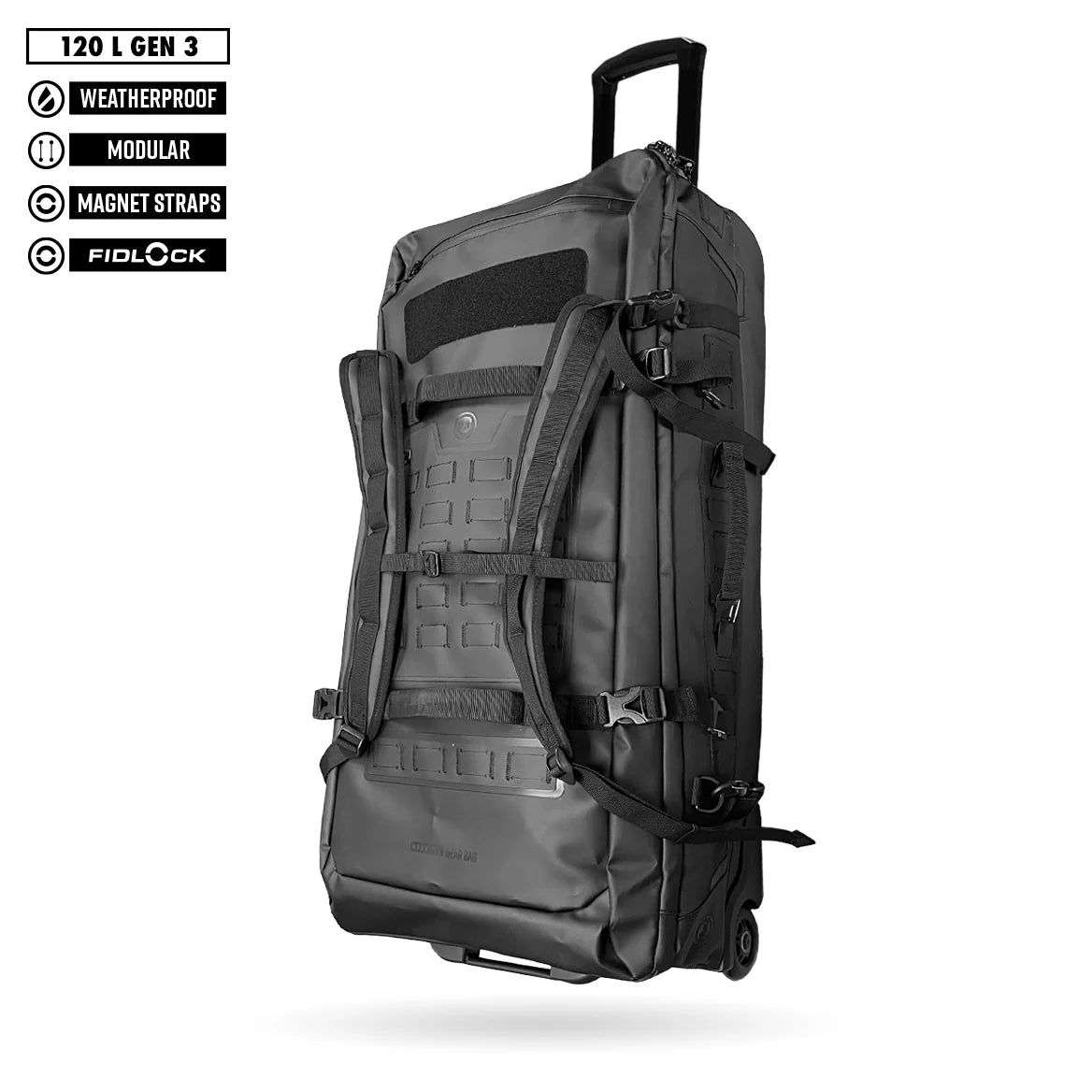 FNDN® 120L MODULAR WEATHERPROOF ROLLING GEARBAG - XL (GEN 3)