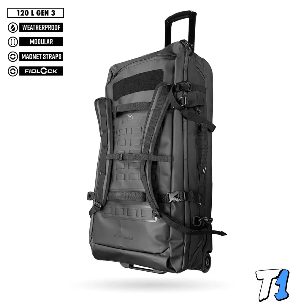 FNDN® 120L MODULAR WEATHERPROOF ROLLING GEARBAG - XL (GEN 3)
