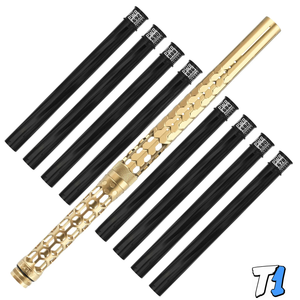 Hex PWR Barrel Kit - Gold - Black Inserts