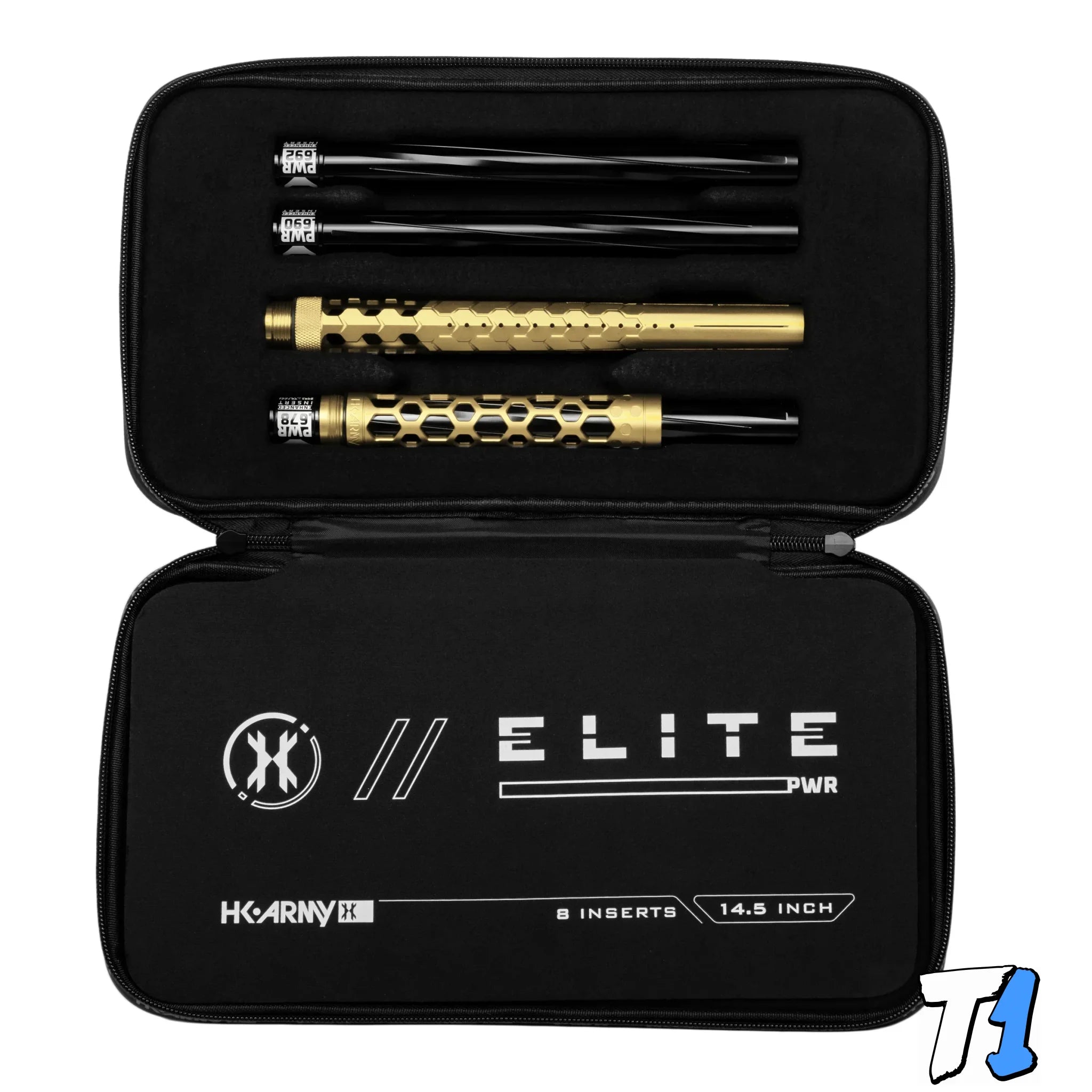 Hex PWR Barrel Kit - Gold - Black Inserts