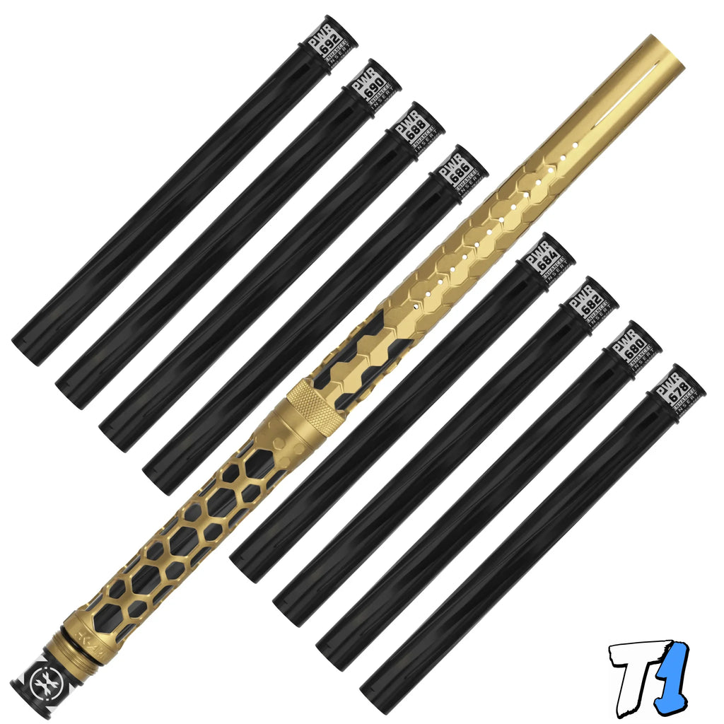 Hex PWR Barrel Kit - Gold - Black Inserts