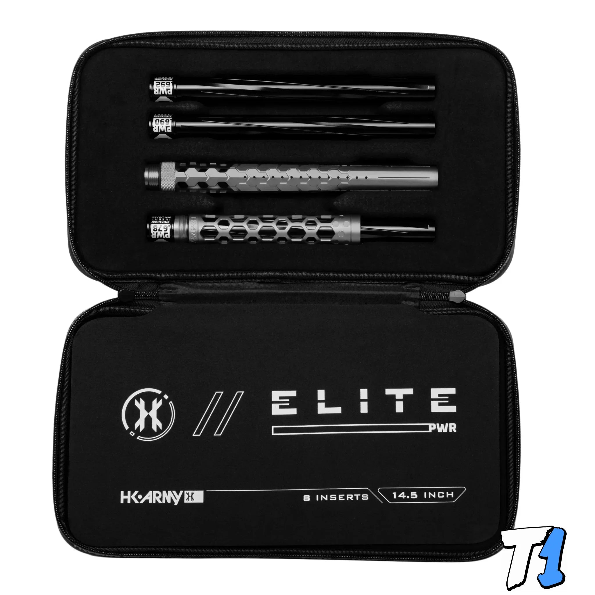 Hex PWR Barrel Kit - Graphite - Black Inserts