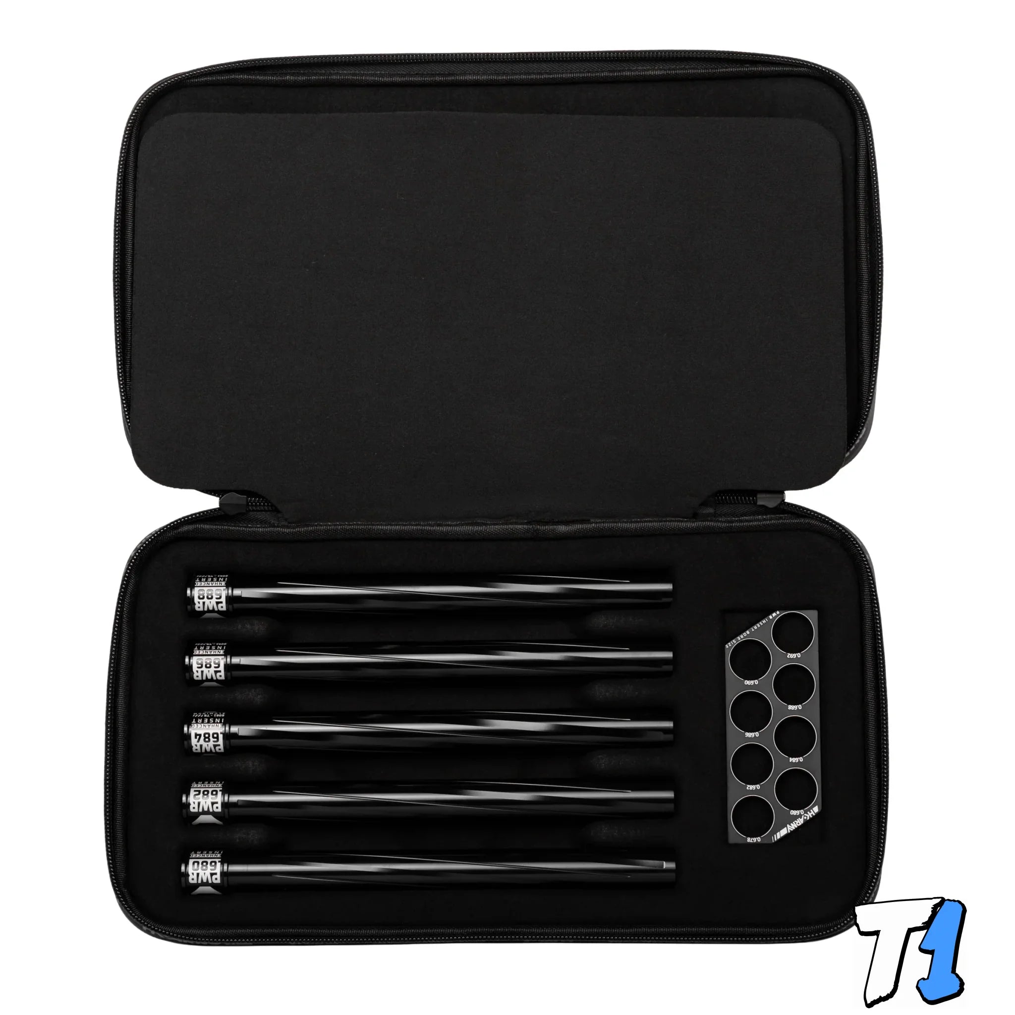 Hex PWR Barrel Kit - Graphite - Black Inserts