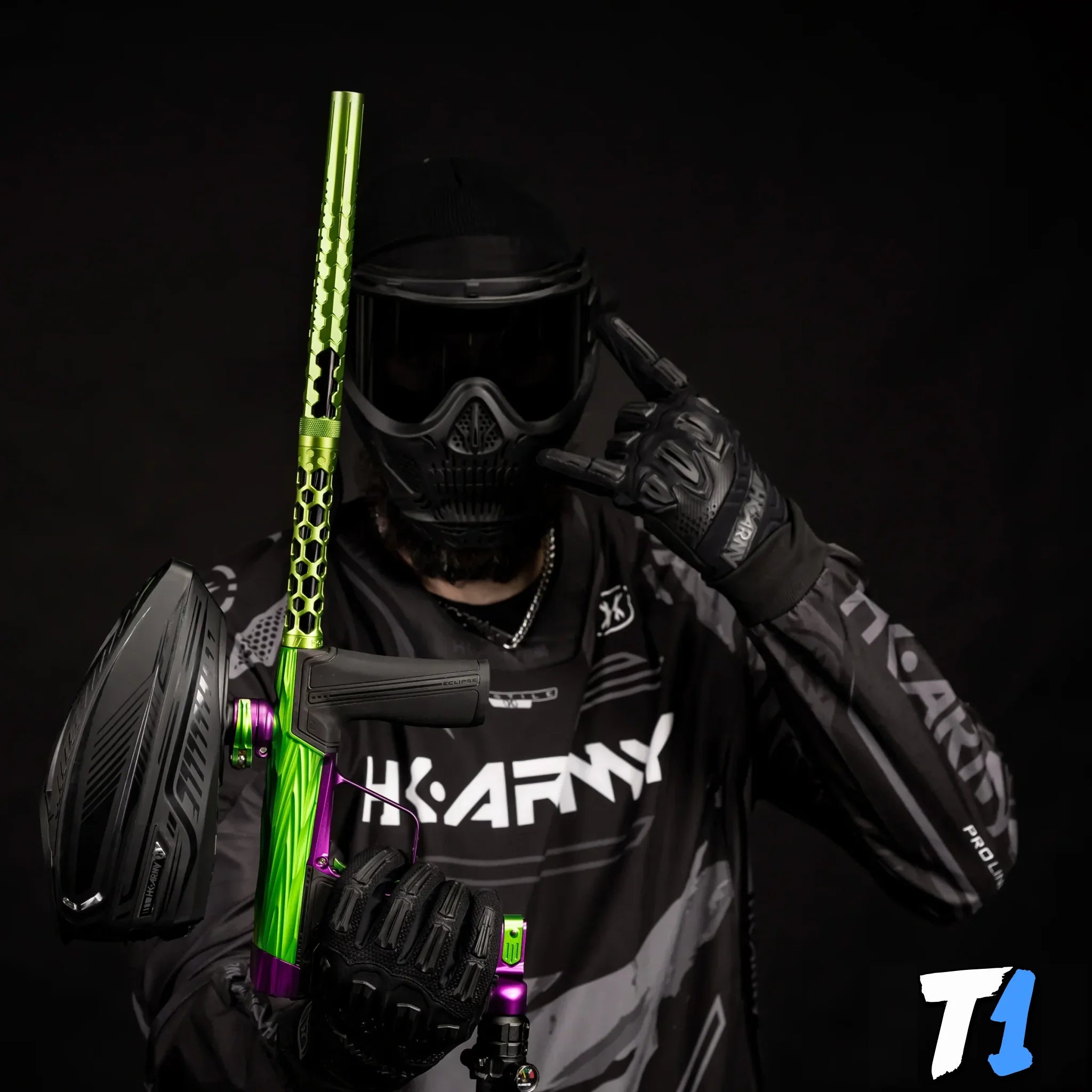 Hex PWR Barrel Kit - Lime - Black Inserts