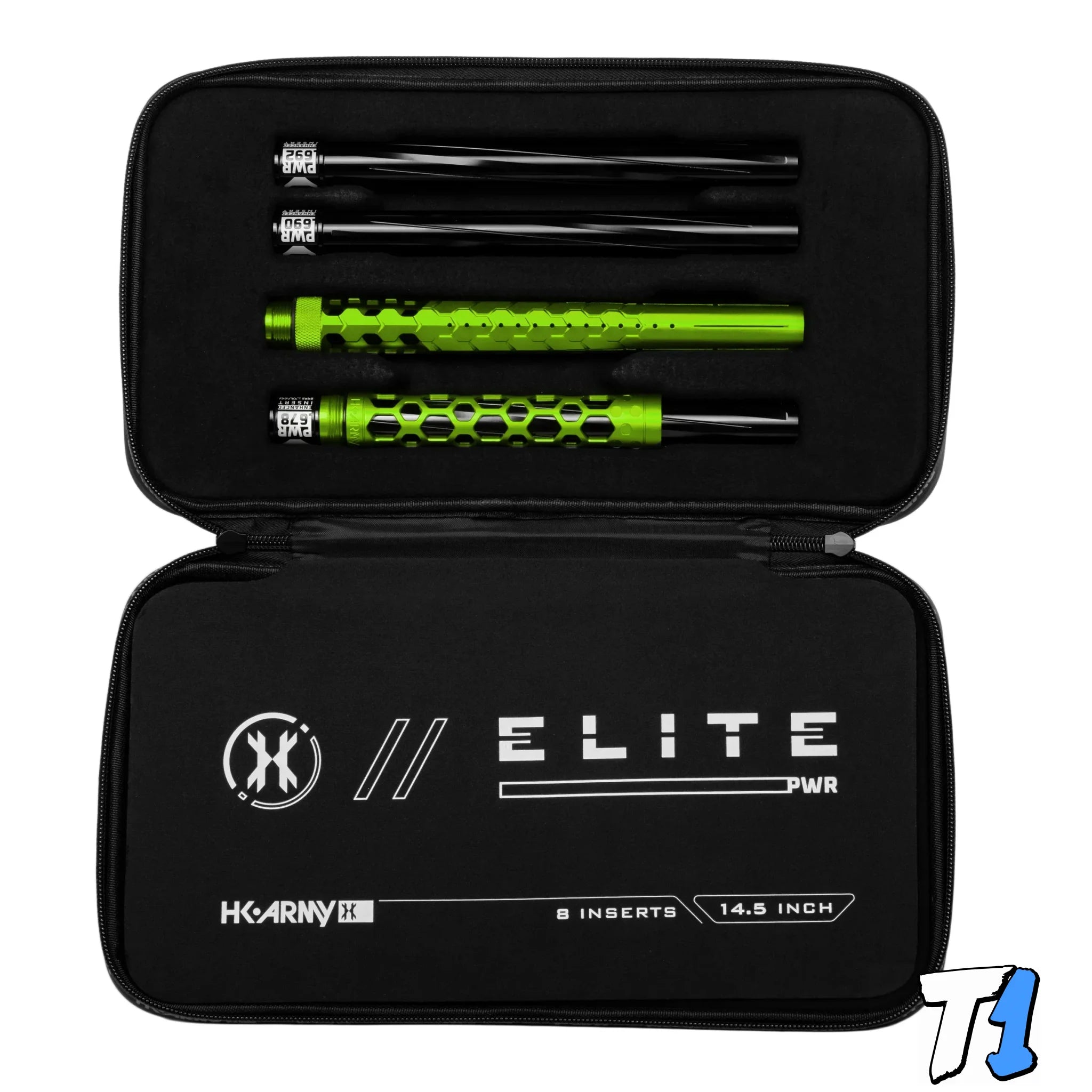 Hex PWR Barrel Kit - Lime - Black Inserts