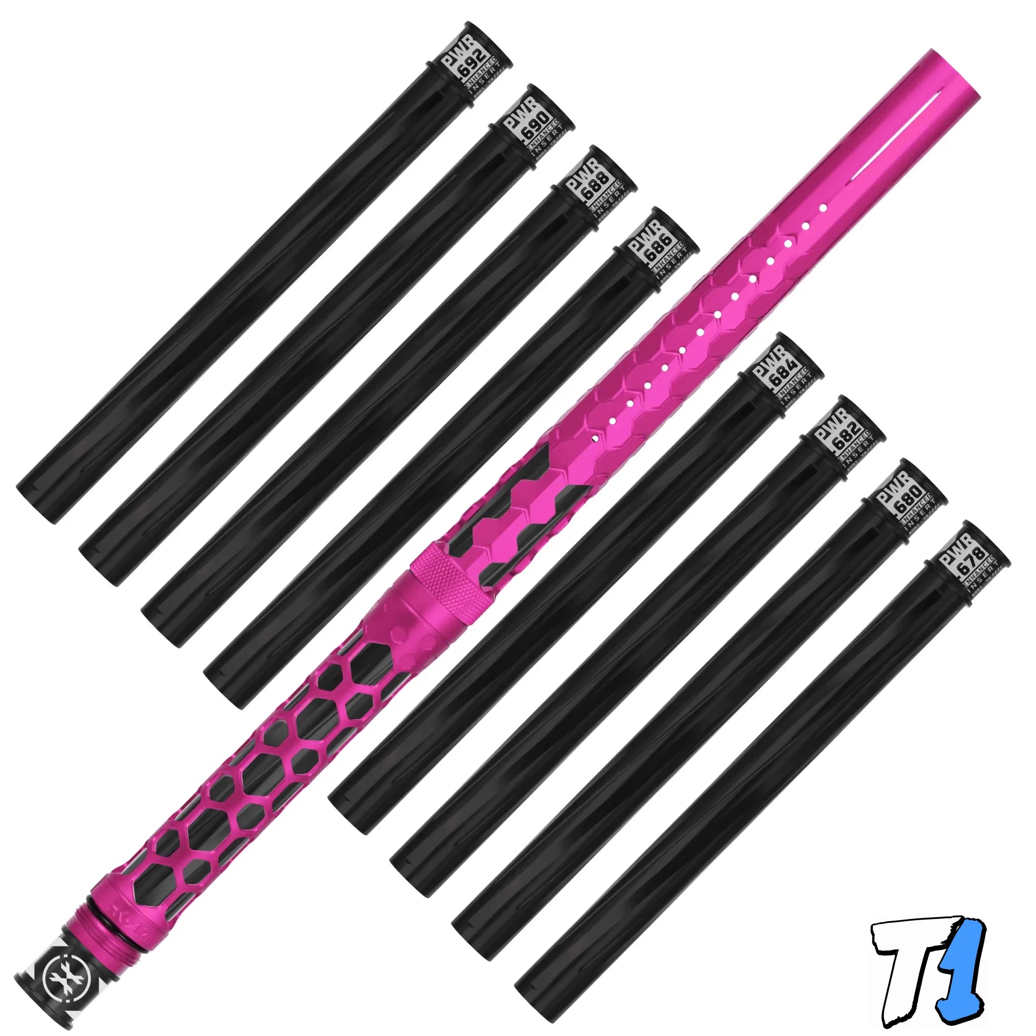 Hex PWR Barrel Kit - Pink - Black Inserts