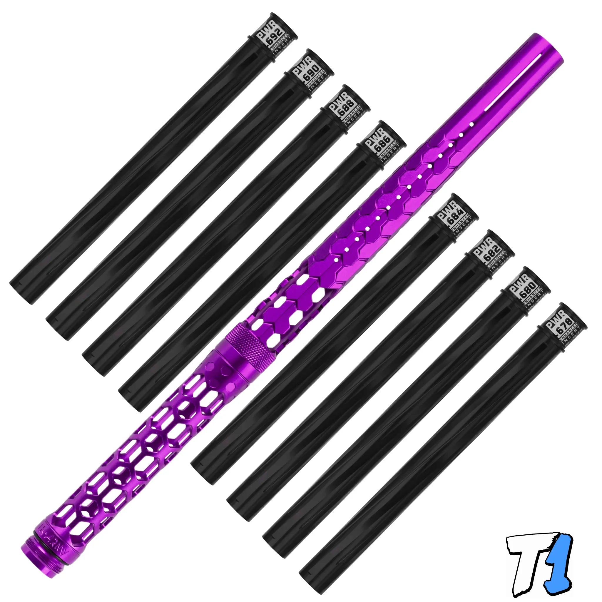 Hex PWR Barrel Kit - Purple - Black Inserts