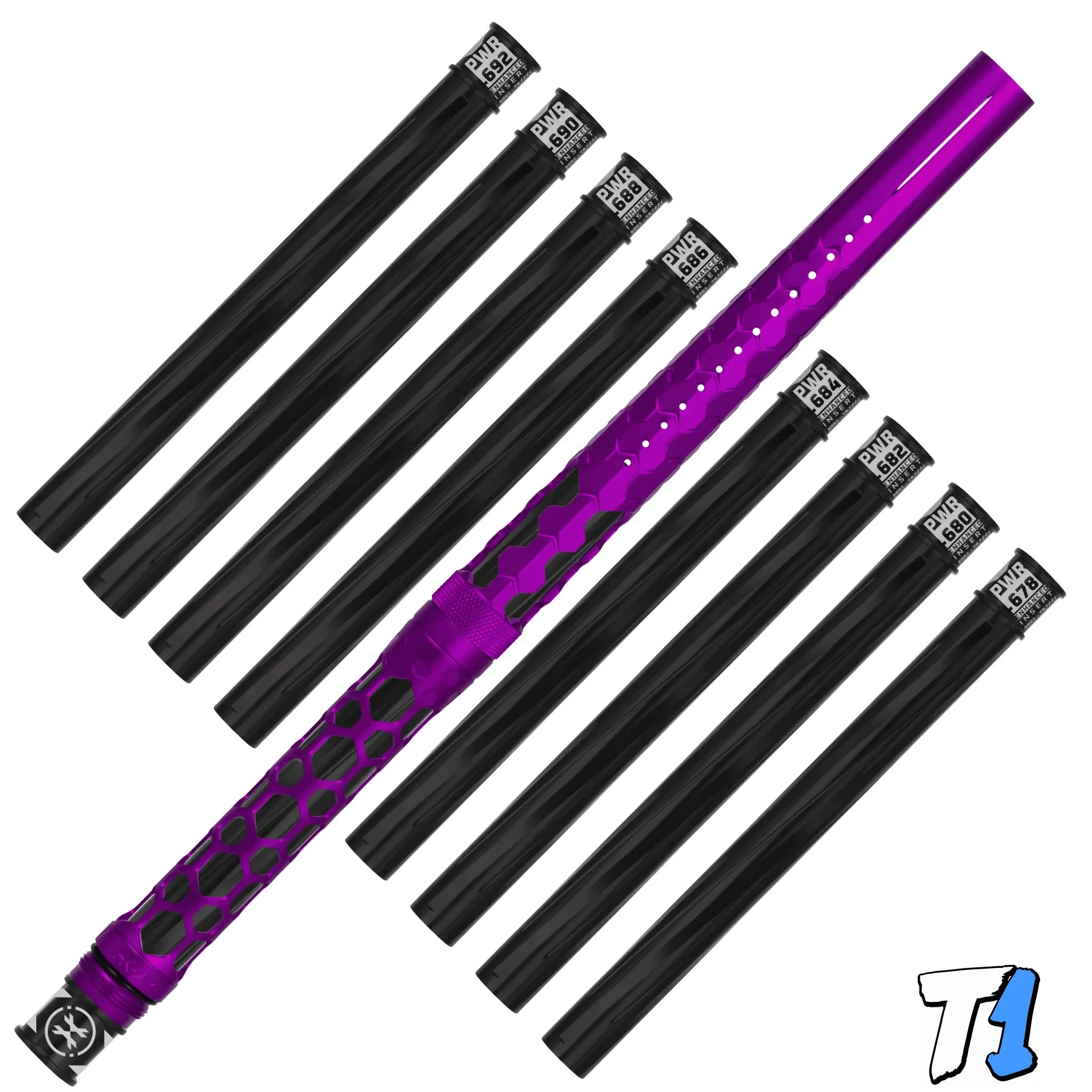 Hex PWR Barrel Kit - Purple - Black Inserts