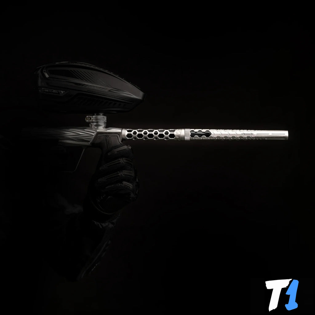 Hex PWR Barrel Kit - Silver - Black Inserts