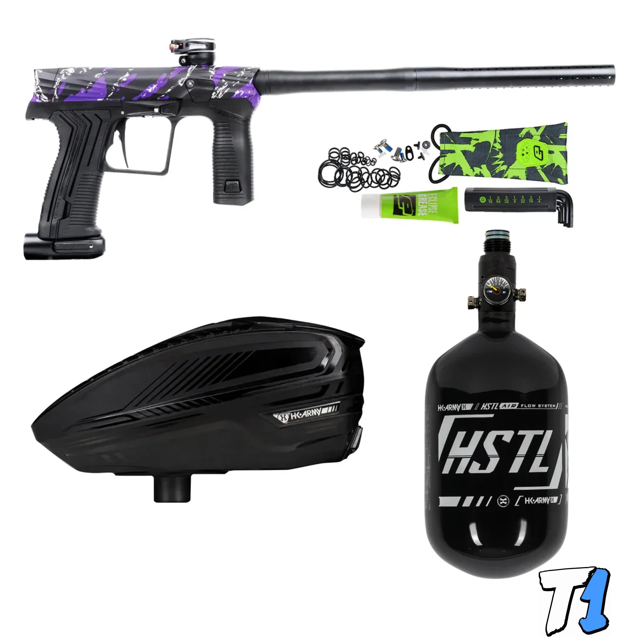 HK ETHA3 Package ’Fracture Purple’ with TFX3 Loader and HSTL® 68ci/4500 Tank