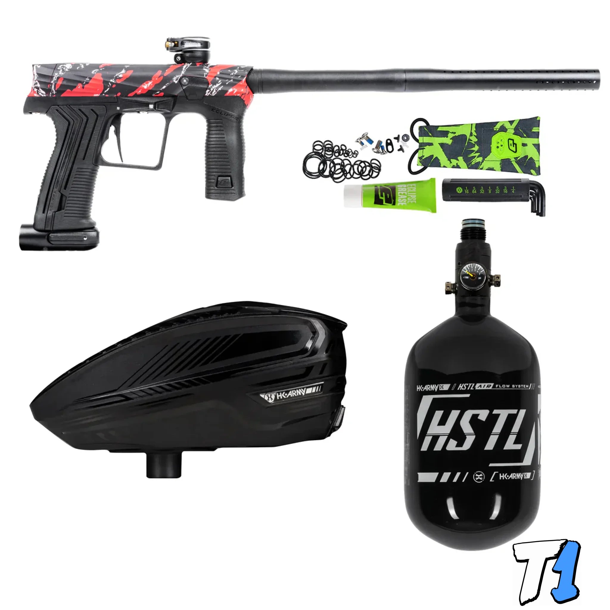 HK ETHA3 Package ’Fracture Red’ with TFX3 Loader and HSTL® 68ci/4500 Tank