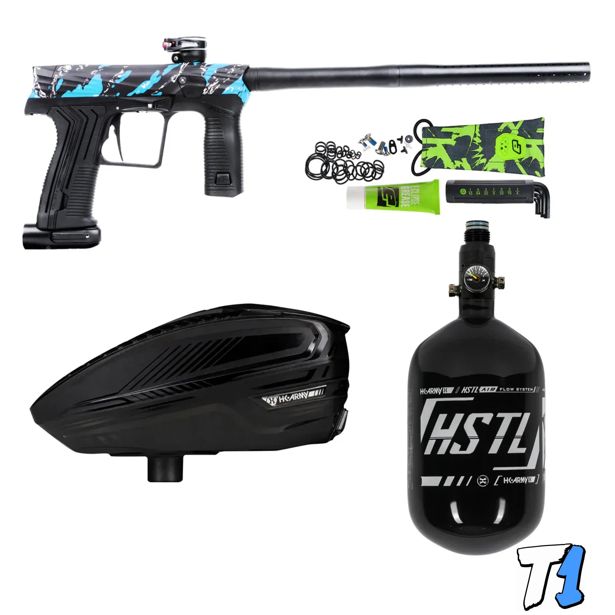 HK ETHA3 Package ’Fracture Turquoise’ with TFX3 Loader and HSTL® 68ci/4500 Tank