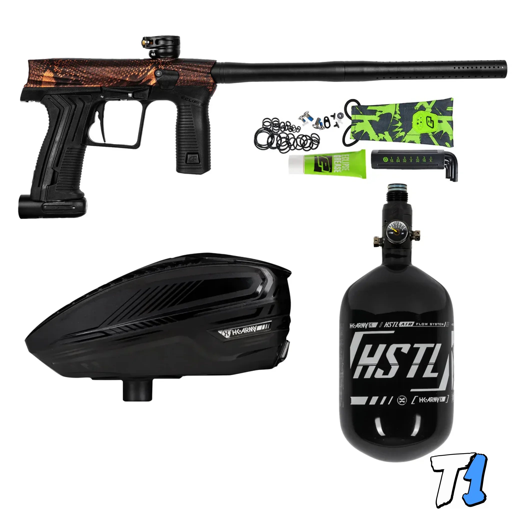 HK ETHA3 Package ’Snake Red’ with TFX3 Loader and HSTL® 68ci/4500 Tank