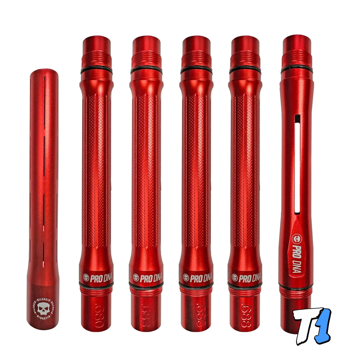 Infamous PRO DNA Silencio Barrel Kit - Dust Red - Autococker - product photo 2