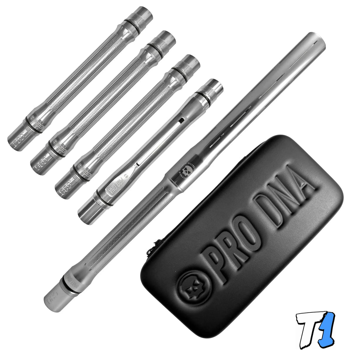 Infamous PRO DNA Silencio Barrel Kit - Gloss Silver - Autococker - product photo 1